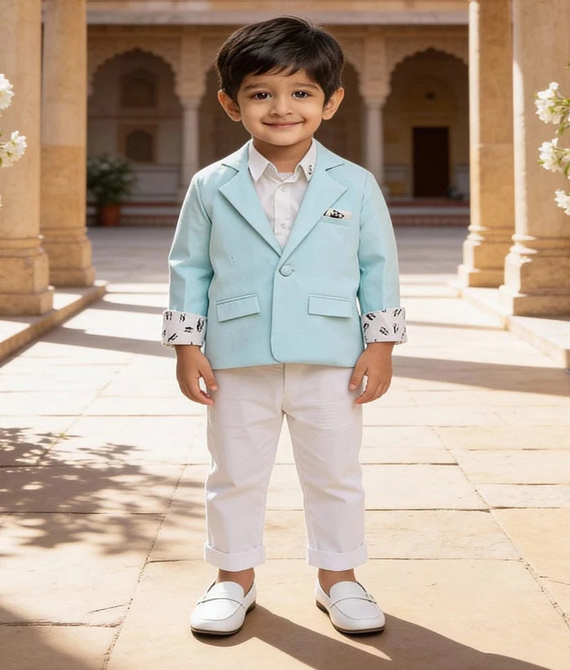 Sea Green Coat Set