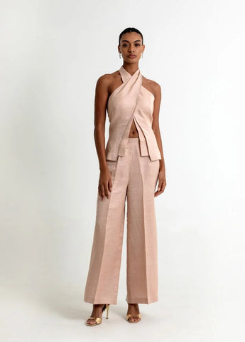Skye Co-ord Set in Peach Dust