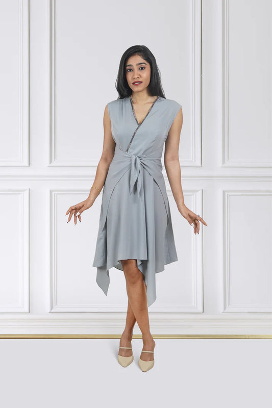Slate Grace Wrap Dress