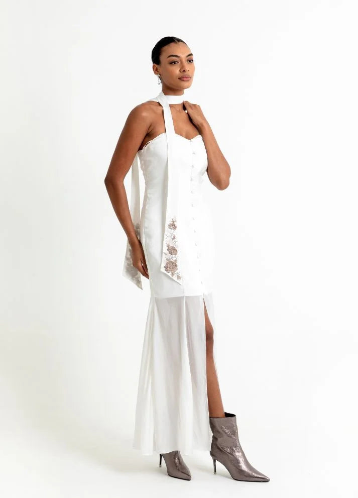 Strapless Sweetheart Shirt Dress