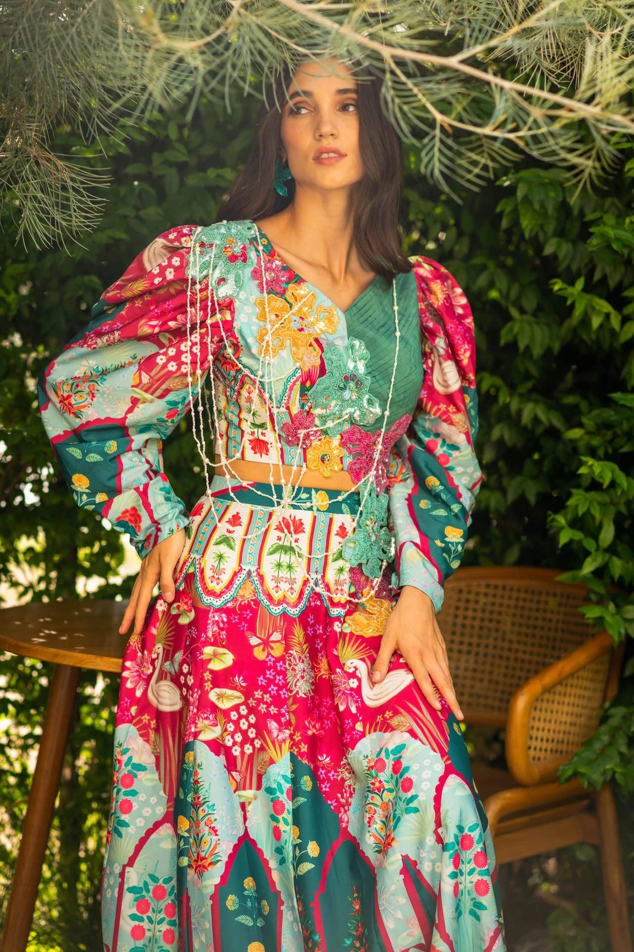 Embroidered Fusion Set