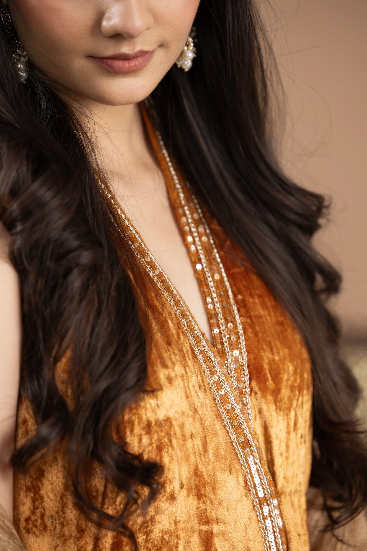 Velvet Gharara Set