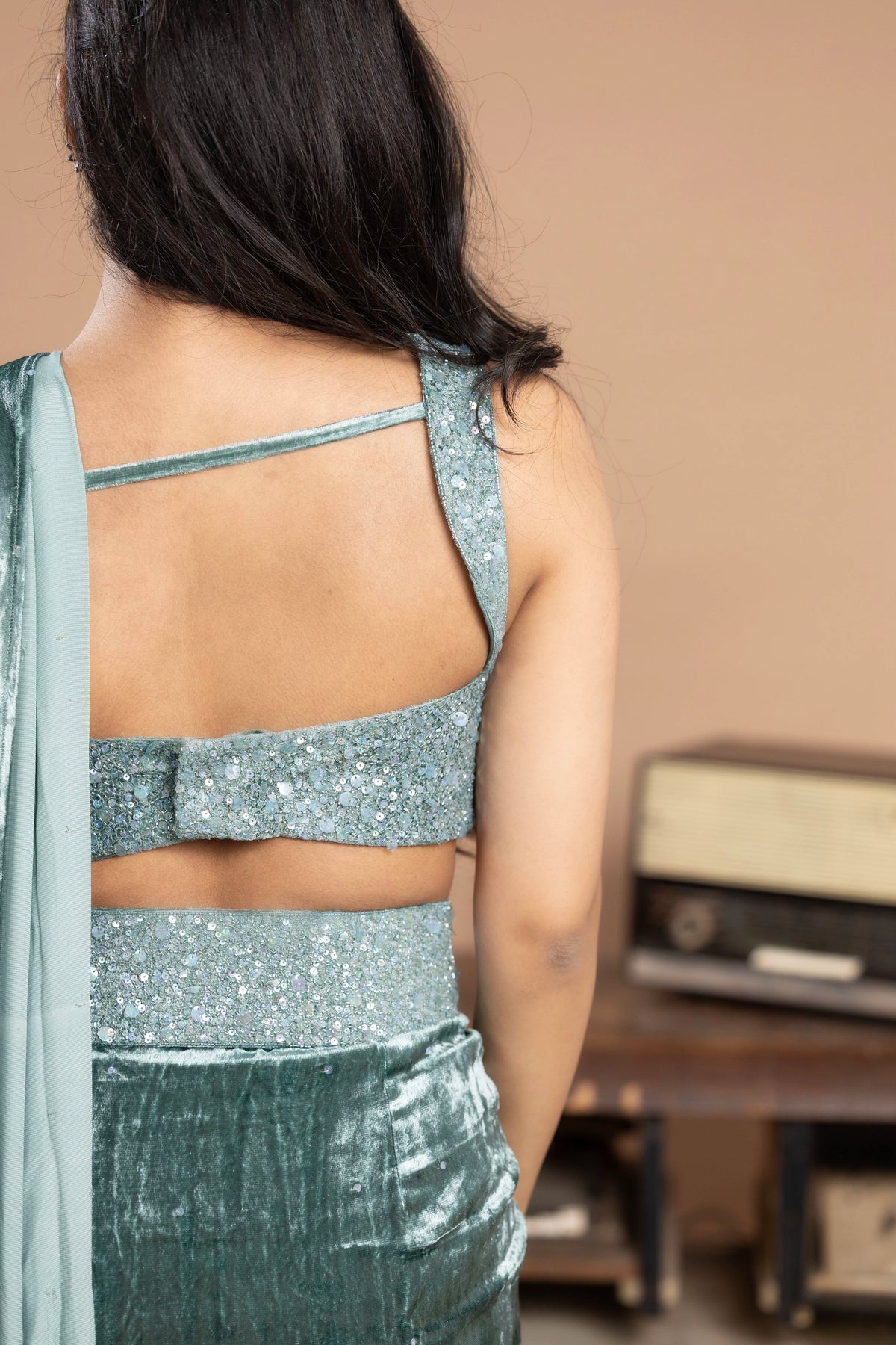 Velvet Saree