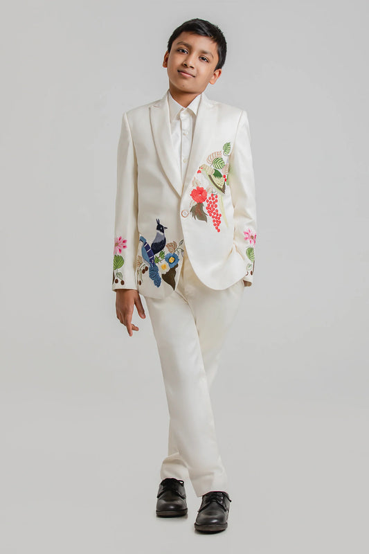 White Blazer Set