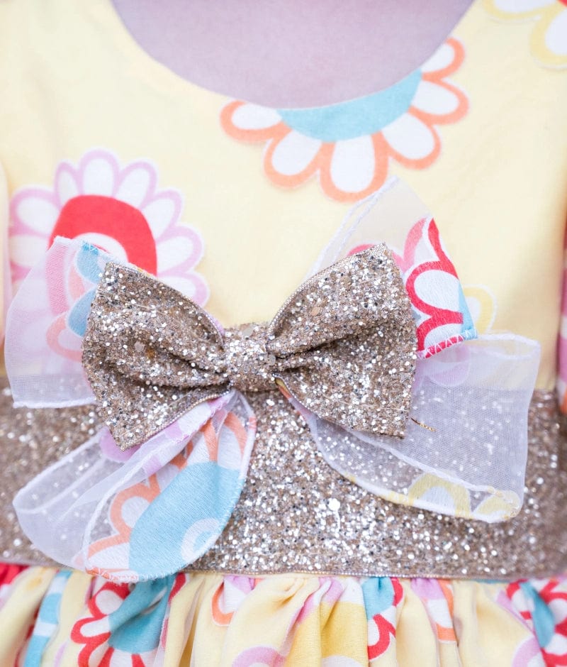 Yellow Organza frock