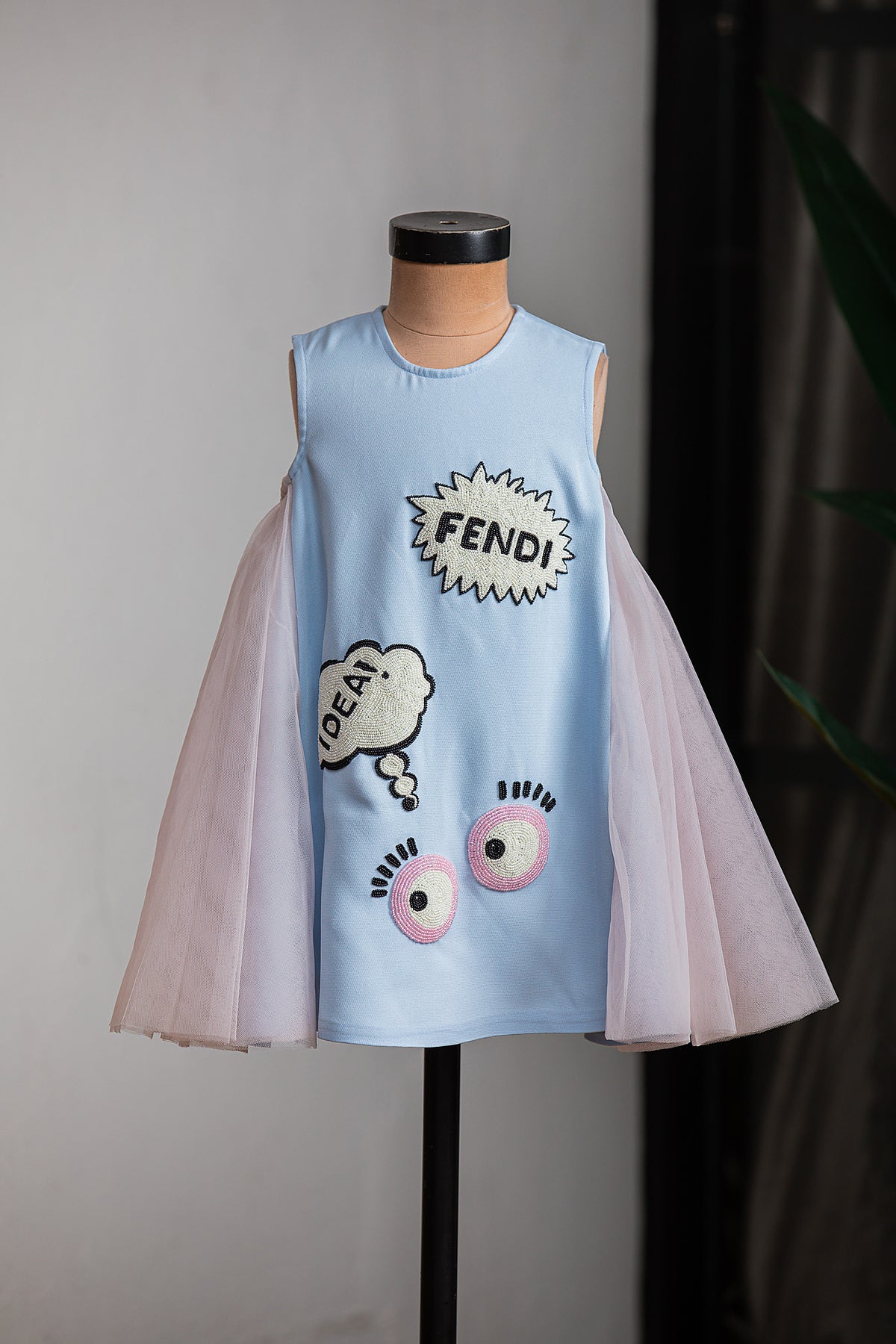 A Line Embroidered Dress