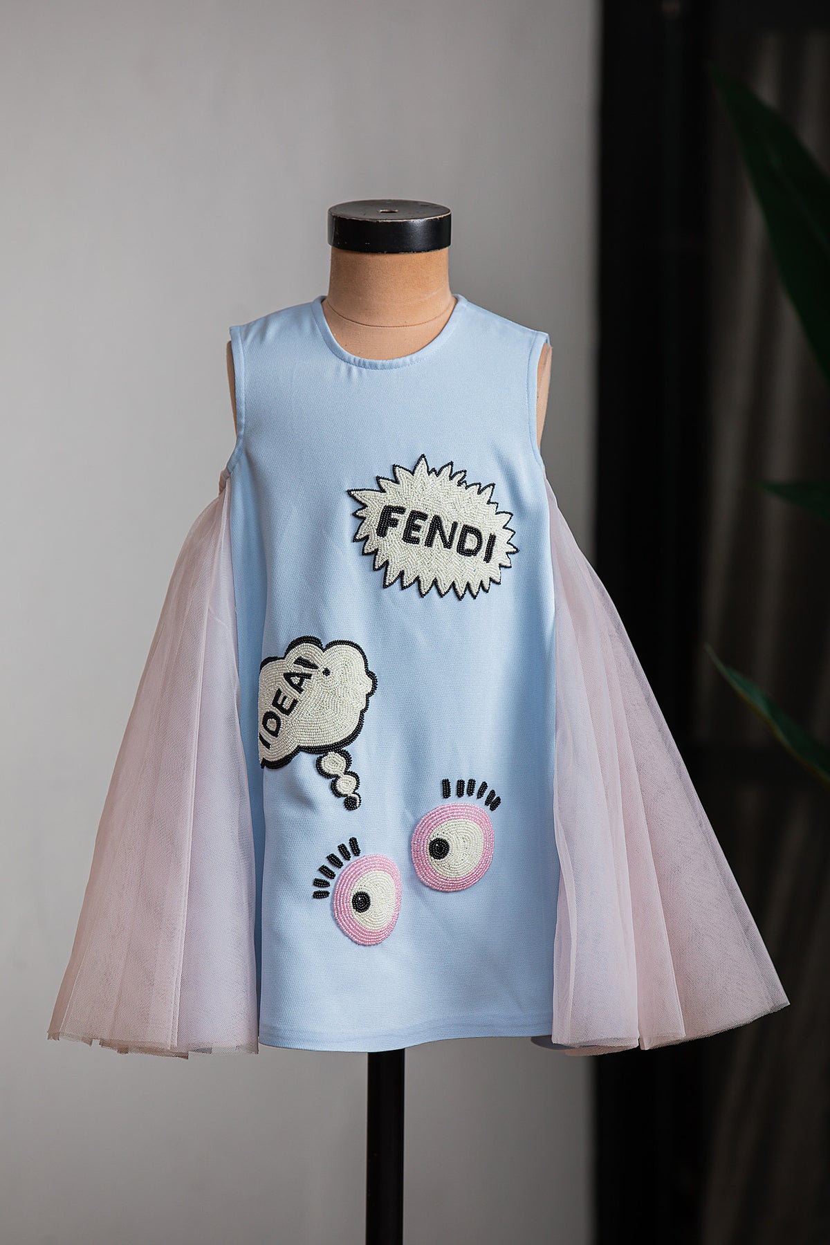 A Line Embroidered Dress