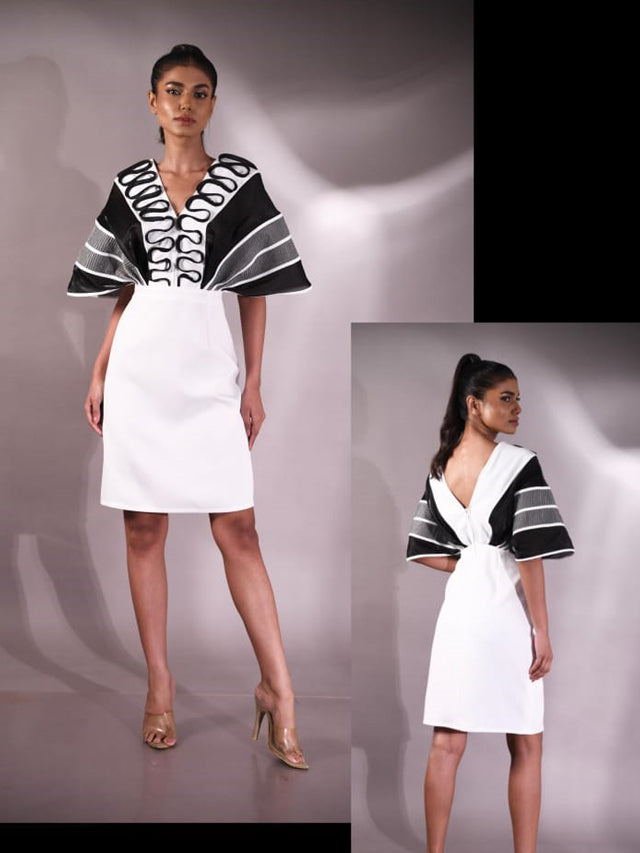 Interlude Kaftan Drape Midi Dress