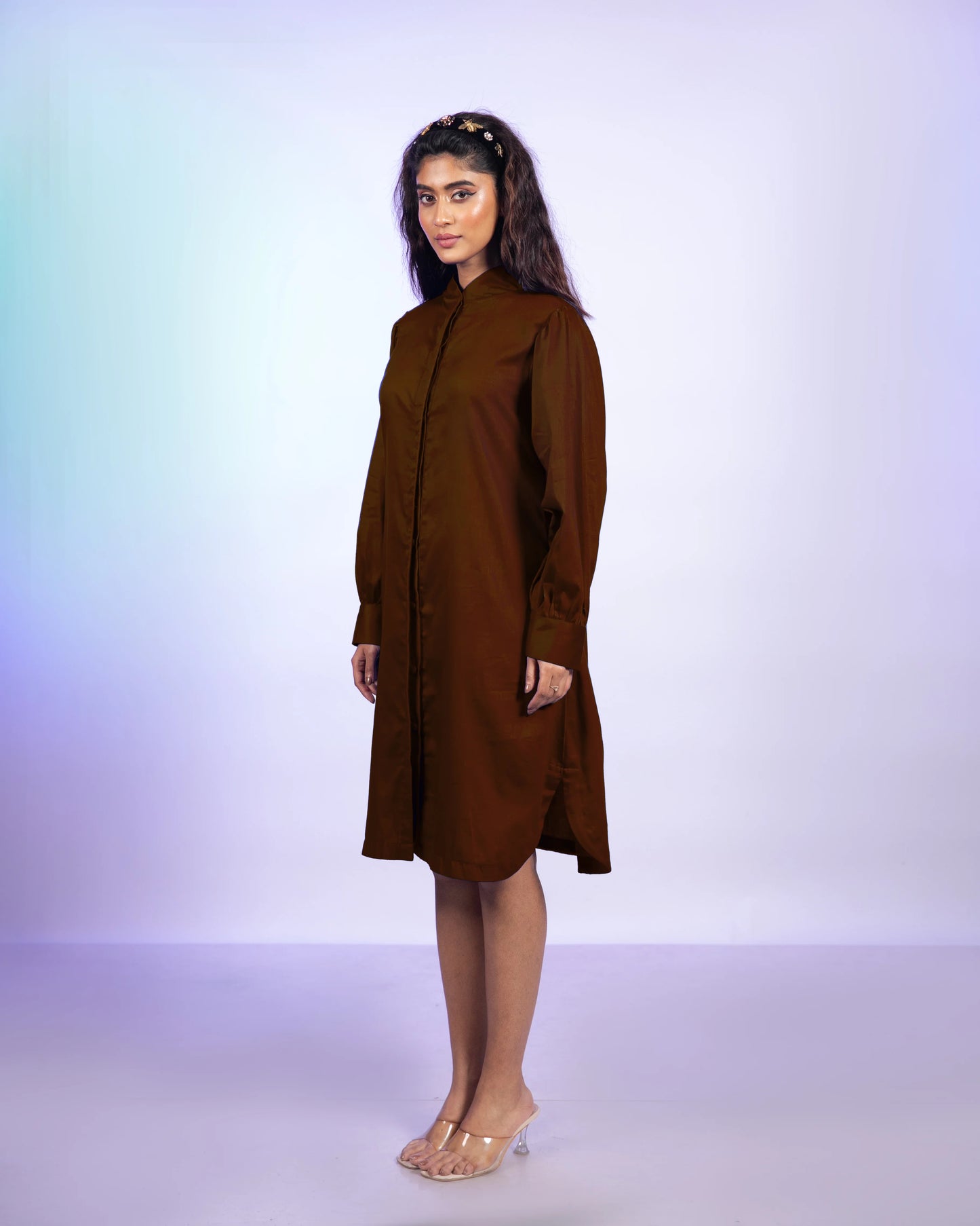 Espresso Brown Shirt Dress
