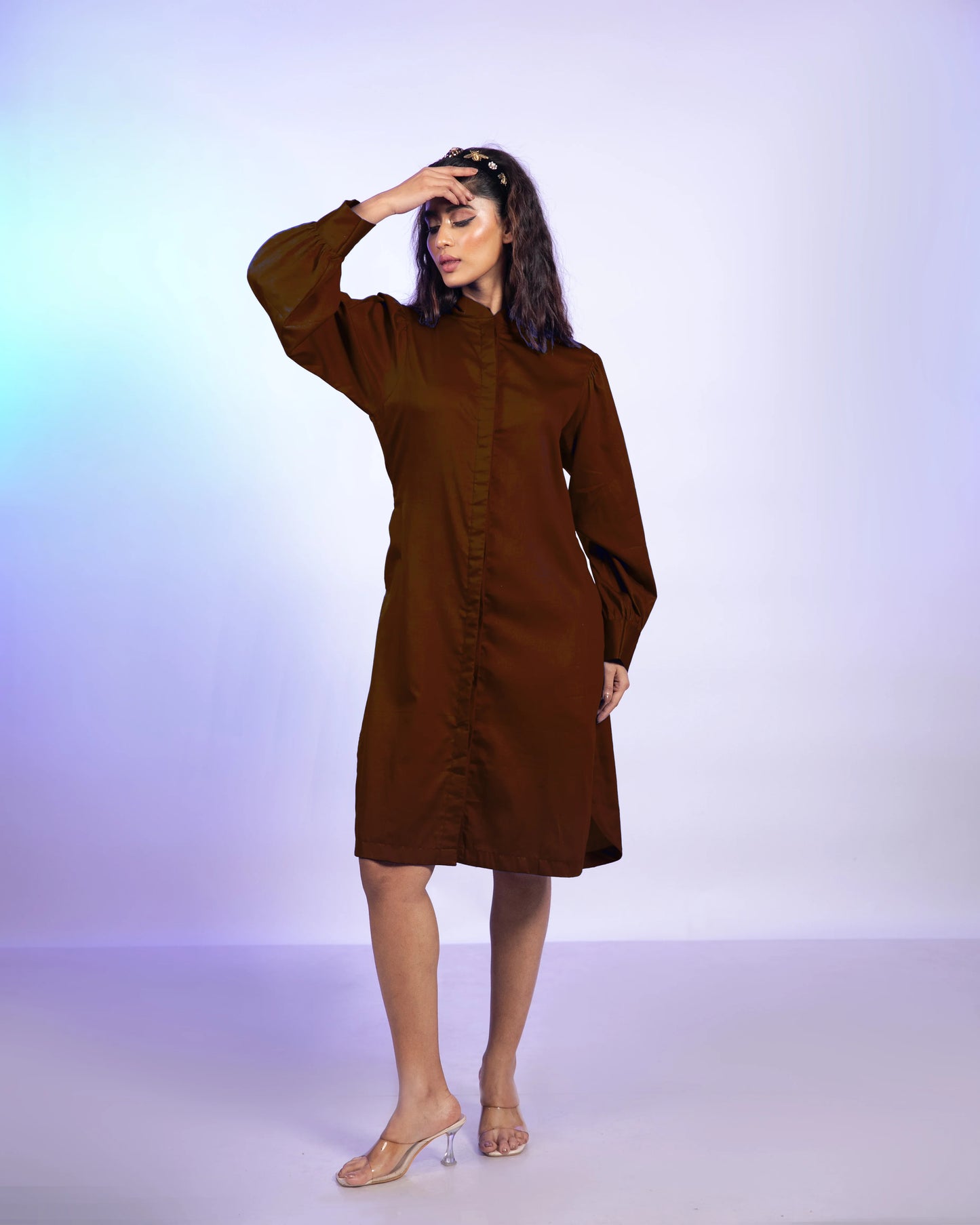 Espresso Brown Shirt Dress