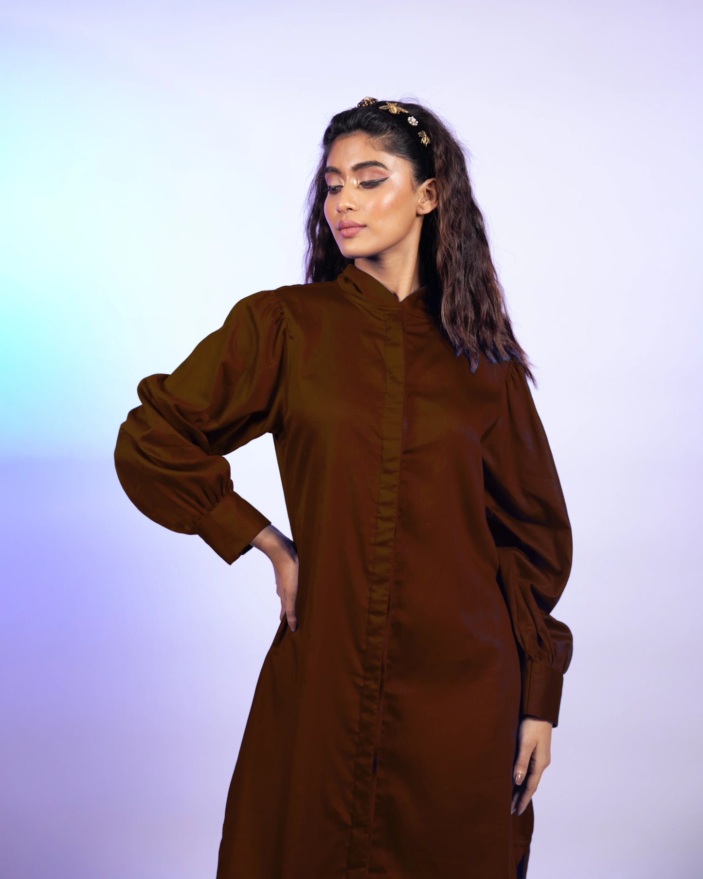 Espresso Brown Shirt Dress