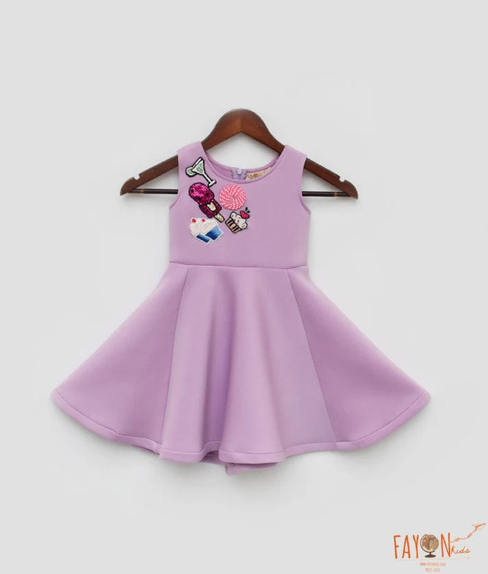 Lilac Lycra Dress