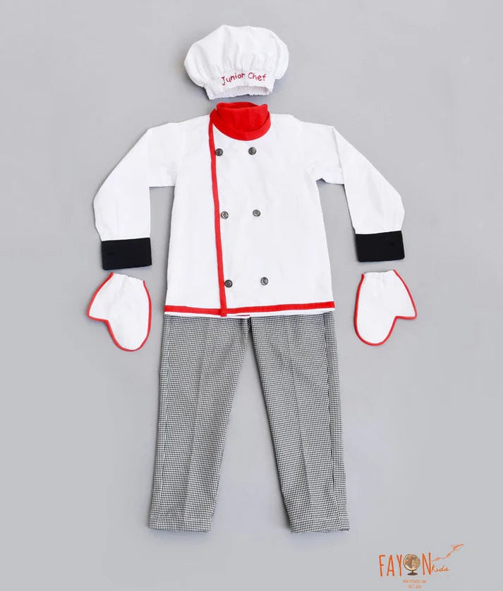 White Chef Dress For Boys