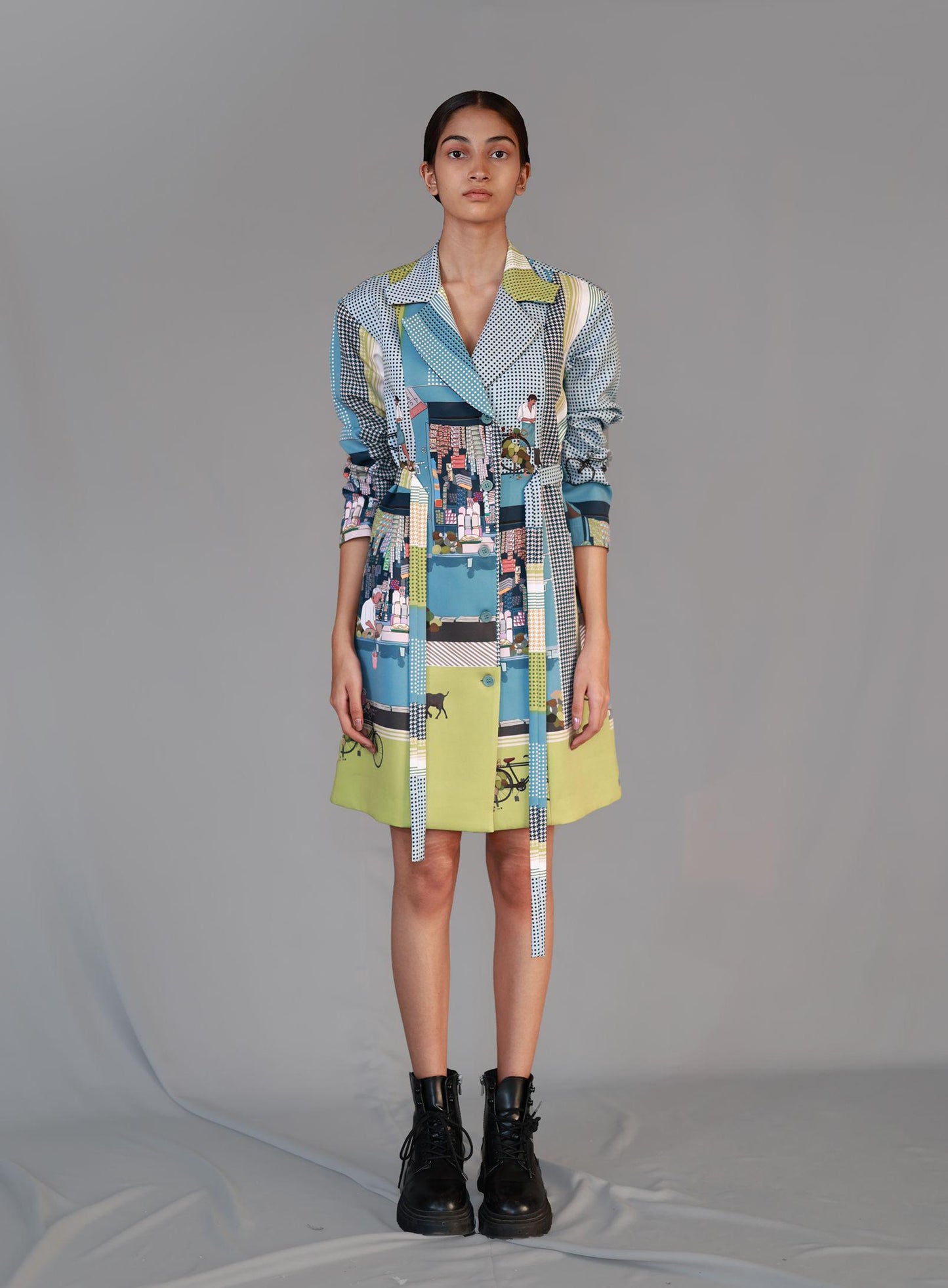 Street Printed Coat Dress