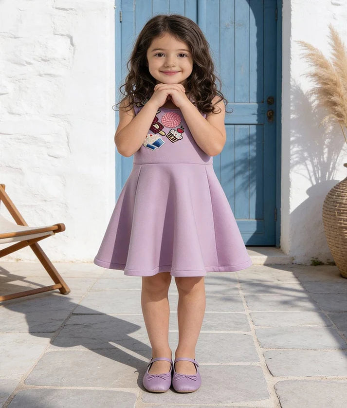 Lilac Lycra Dress