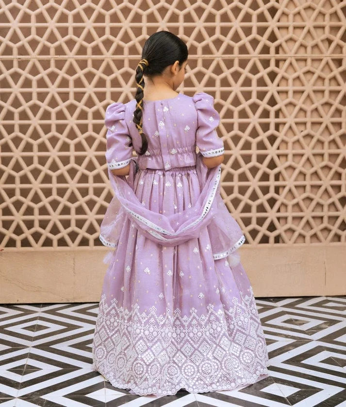 Lilac Bloom Lehenga Set