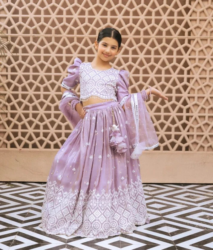 Lilac Bloom Lehenga Set