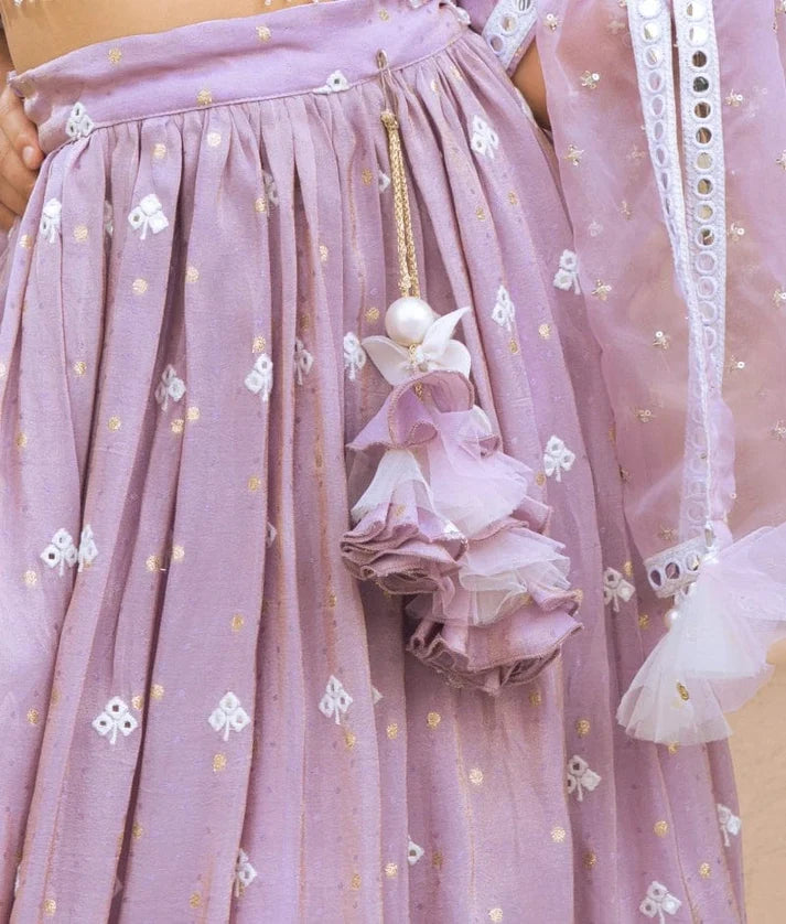 Lilac Bloom Lehenga Set
