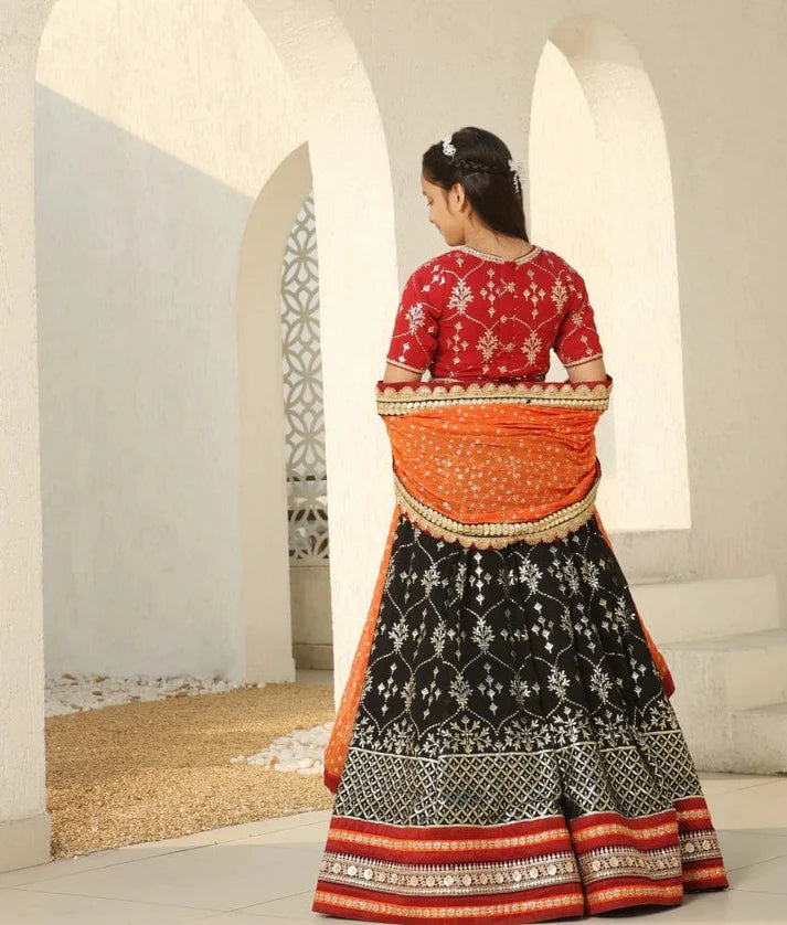 Maroon Gota Patti Lehenga Set