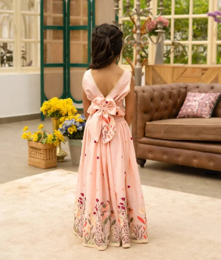 Peach Blush Cotton Mul Set