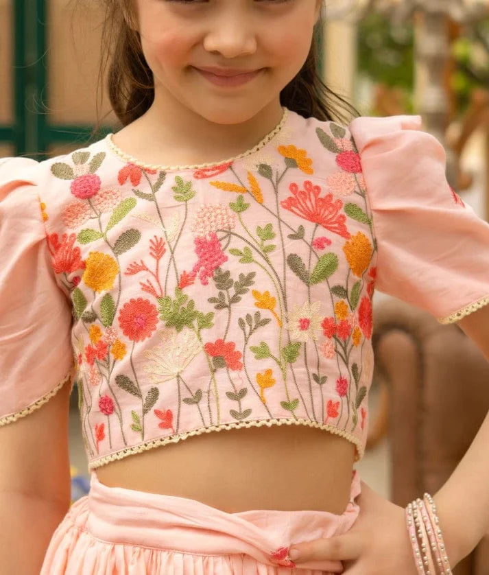 Peach Bloom Mul Set