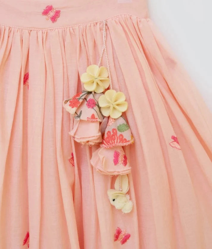 Peach Bloom Mul Set