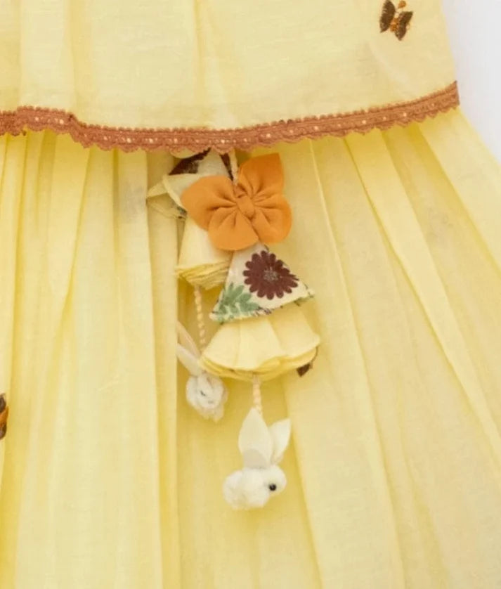 Yellow Mul Kurti Set