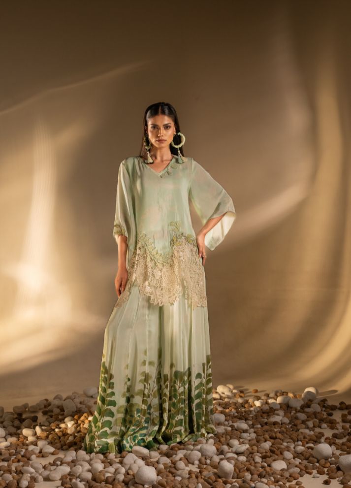 Kalidar Garara with Laced Tunic