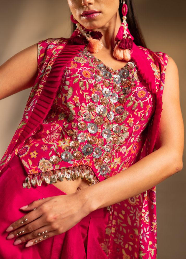 Layered Pant with Waistcoat And Jacket