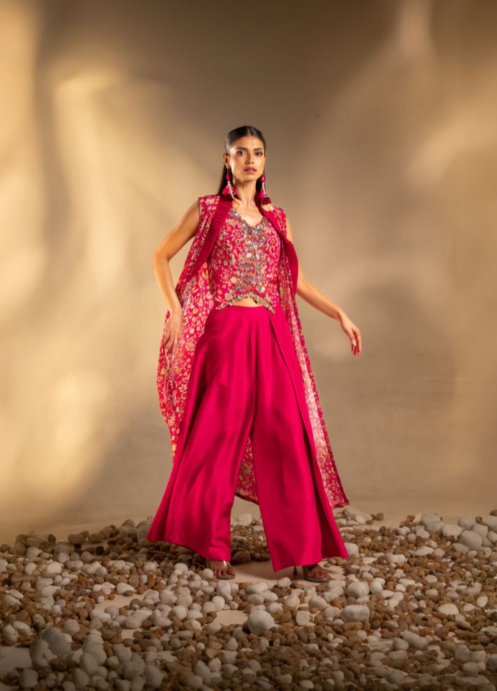 Layered Pant with Waistcoat And Jacket