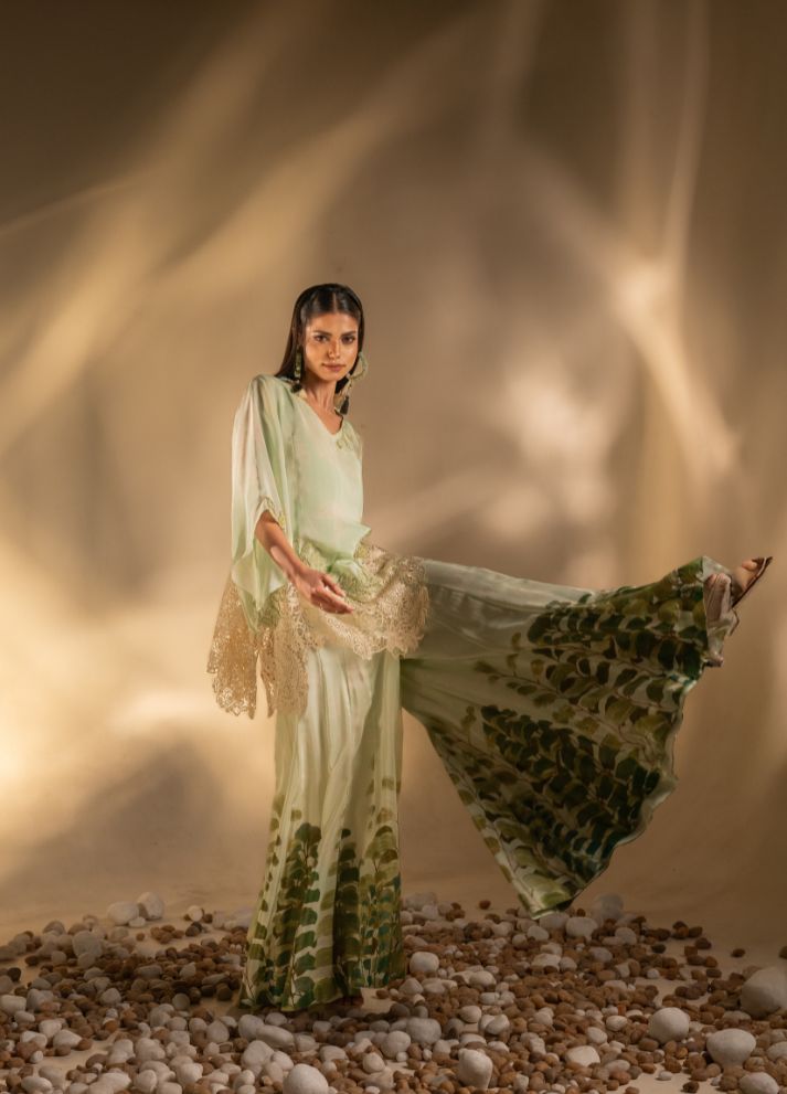 Kalidar Garara with Laced Tunic