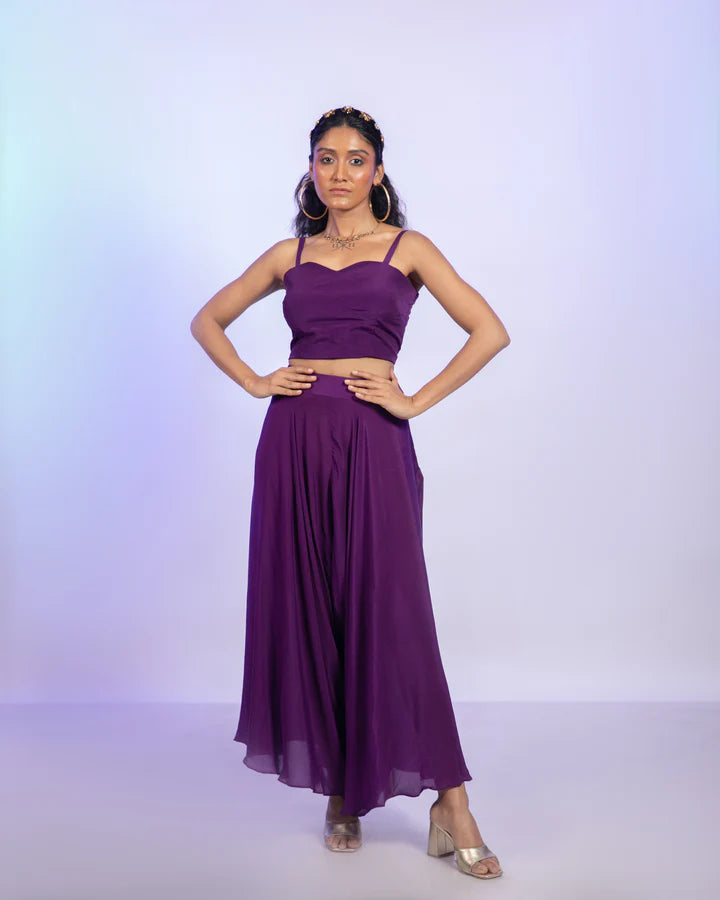 Amethyst Purple Corset Set