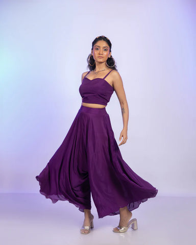 Amethyst Purple Corset Set