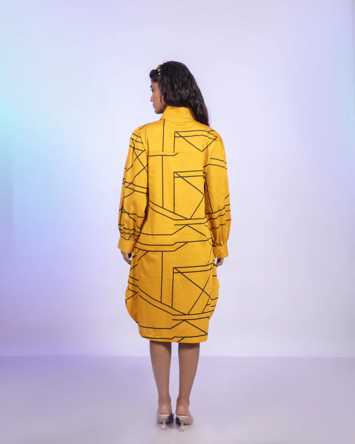 Peppa Yellow Print Dress