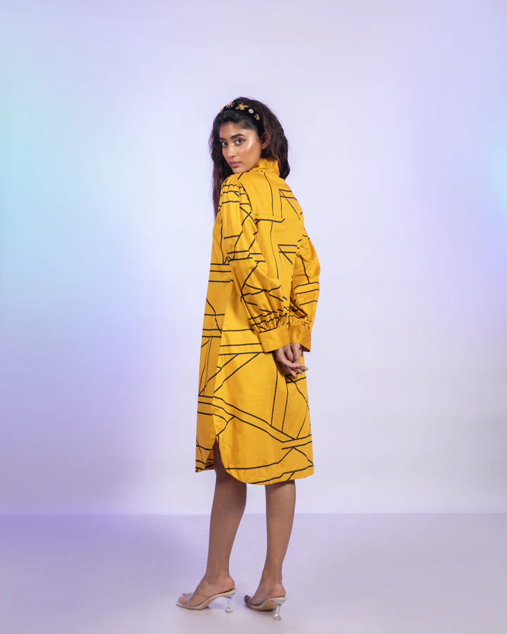 Peppa Yellow Print Dress