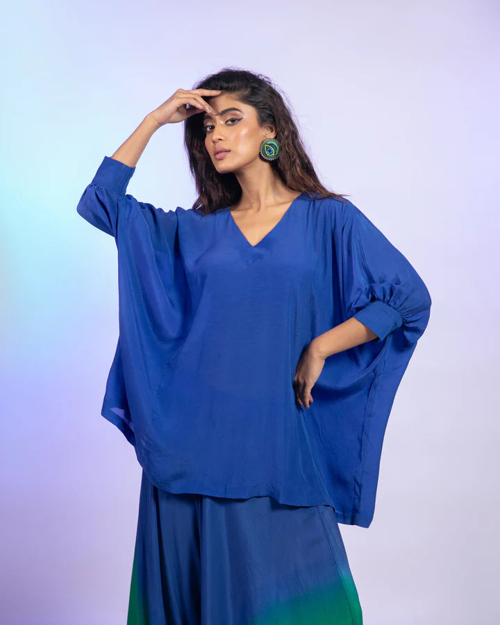 Terra Ombre Draped Pant Set