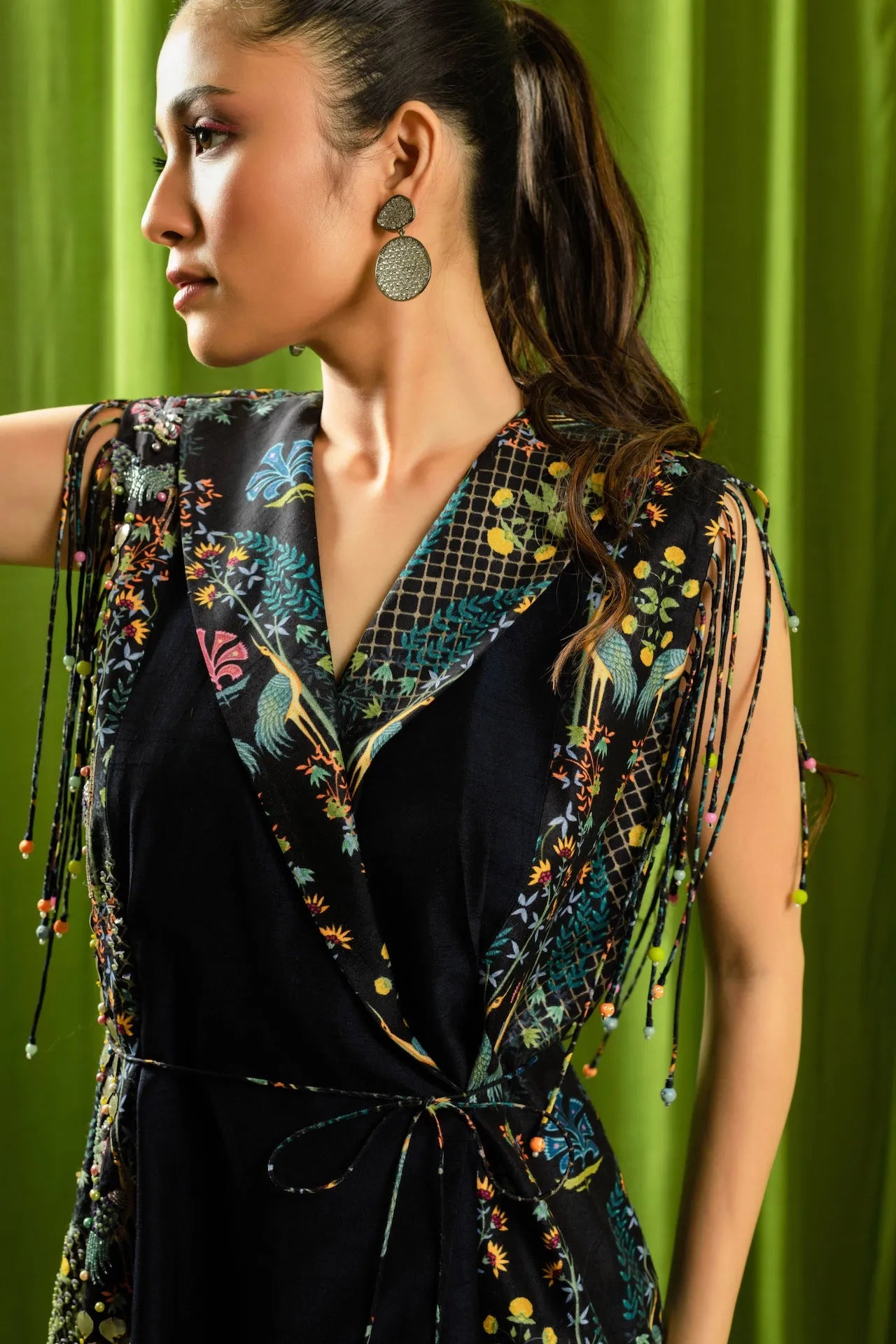 Printed Asymmetric Co-ord Set