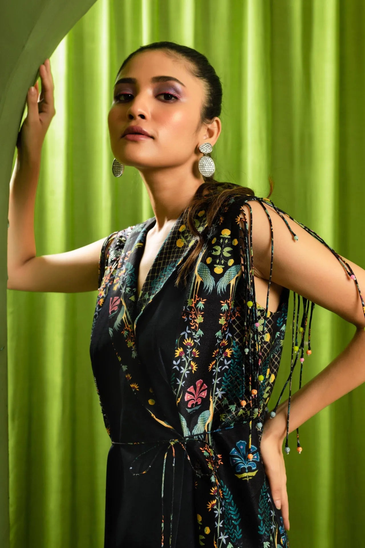 Printed Asymmetric Co-ord Set