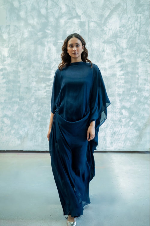 Chiffon  Shirt with Embroidered Pants