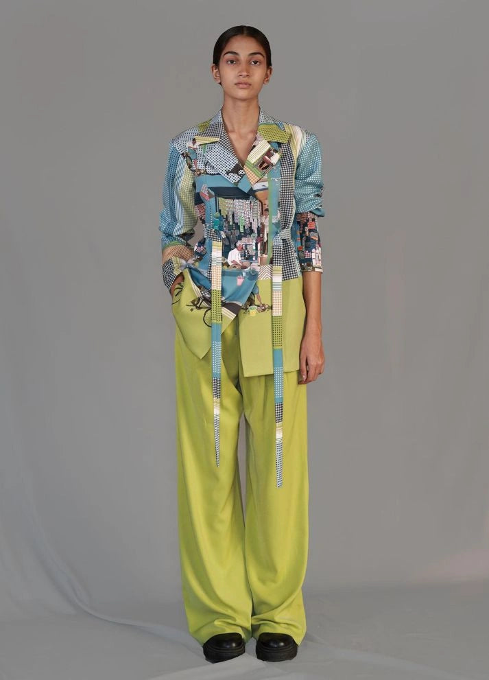 Street printed coat set