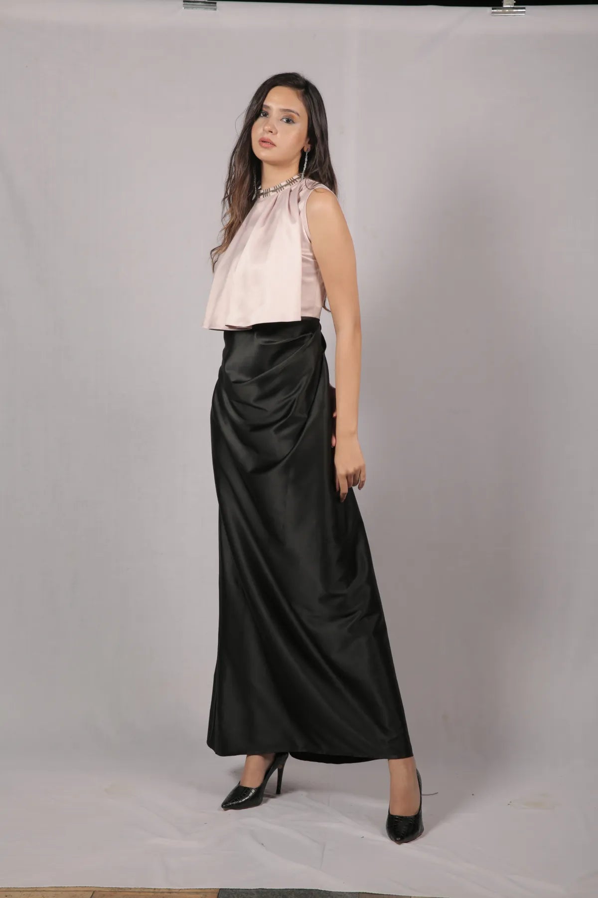 Fusion Draped Satin Cami Dress