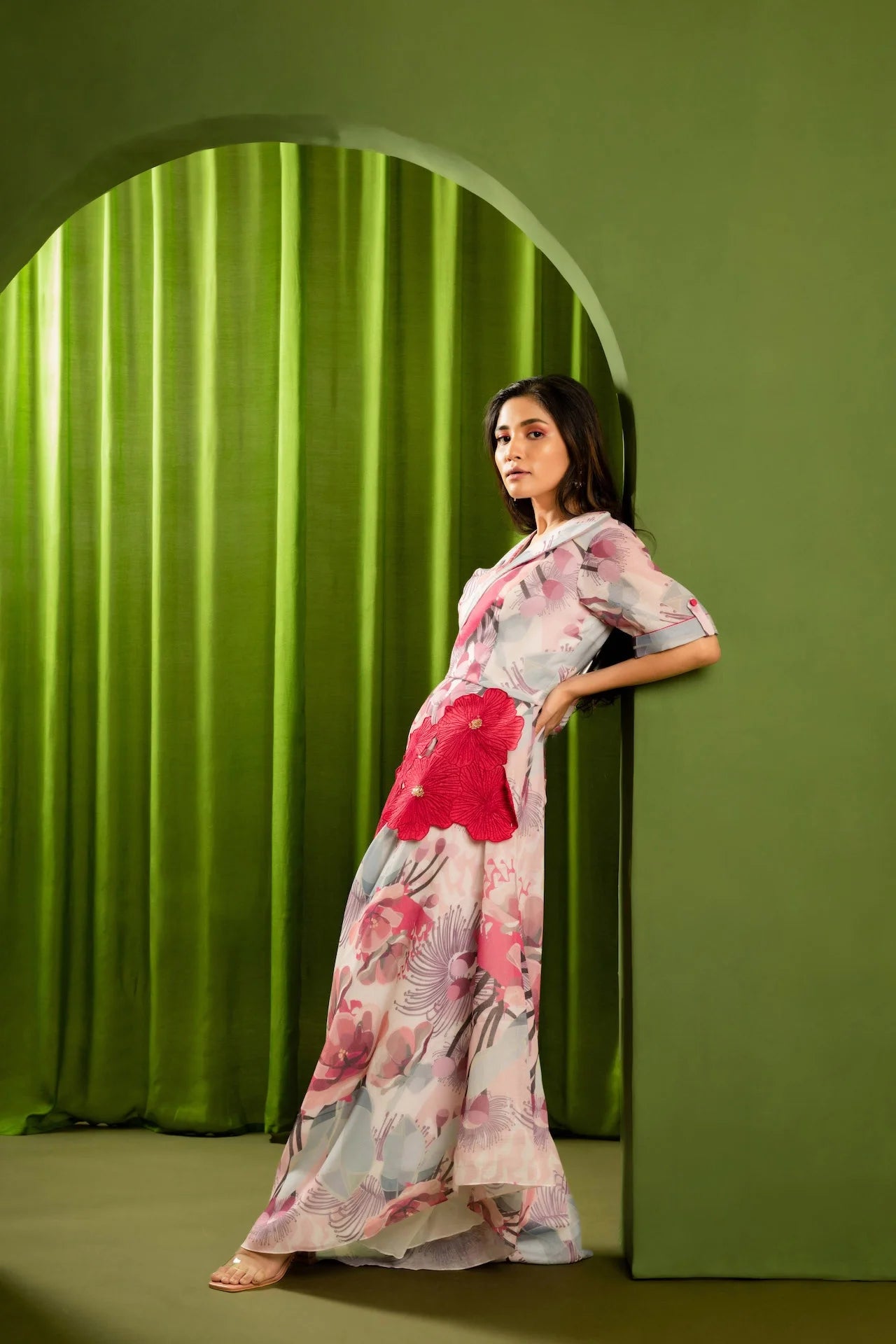 Printed Embroidered Jumpsuit