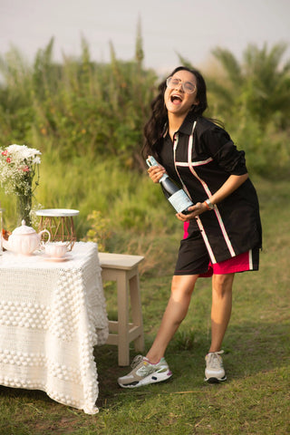 Black & Pink Co-ord Set
