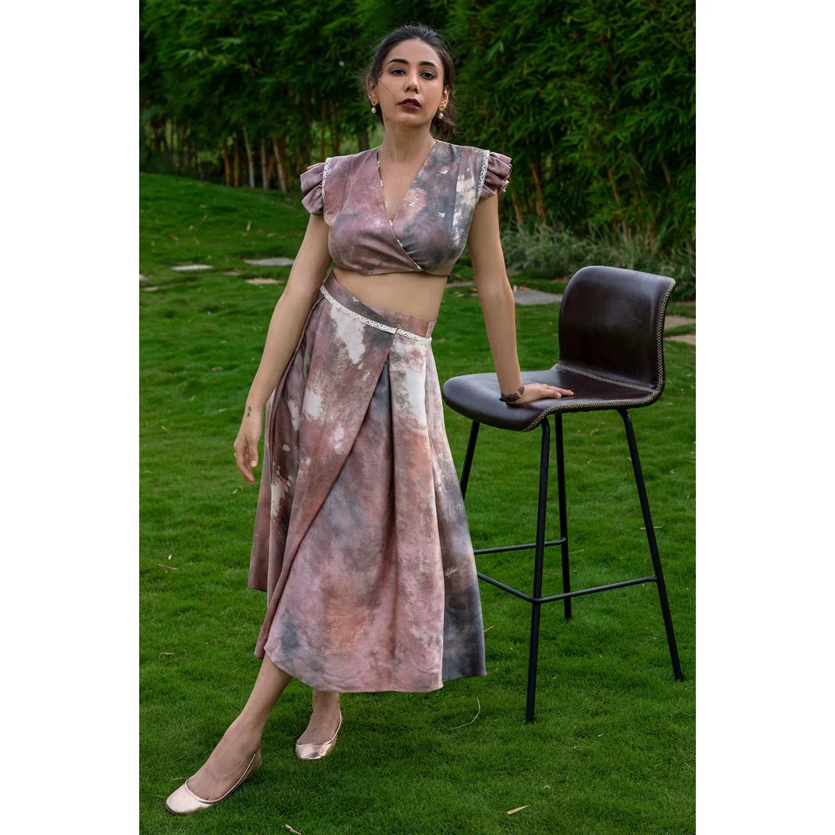 Taite Overlapped Crop Top